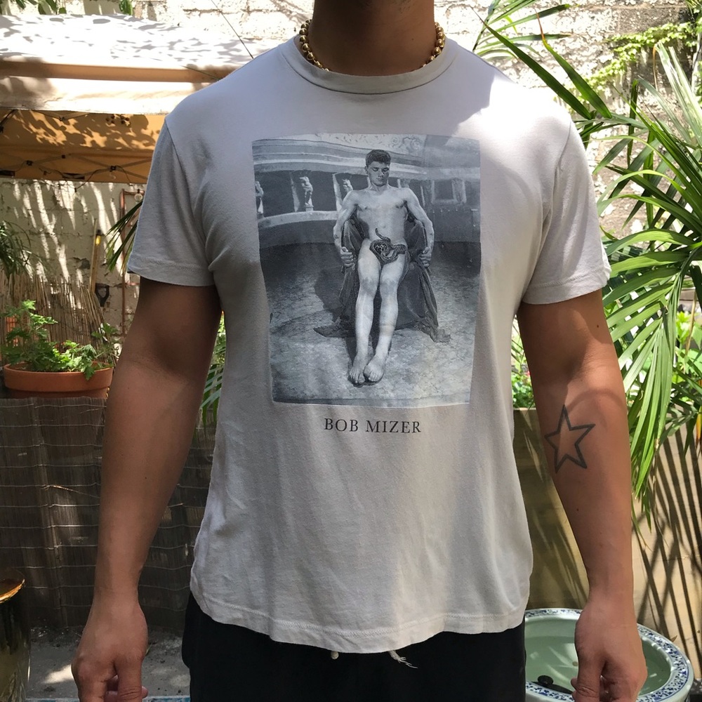 Anzeno + Bob Mizer Erotic Photo Print Tee